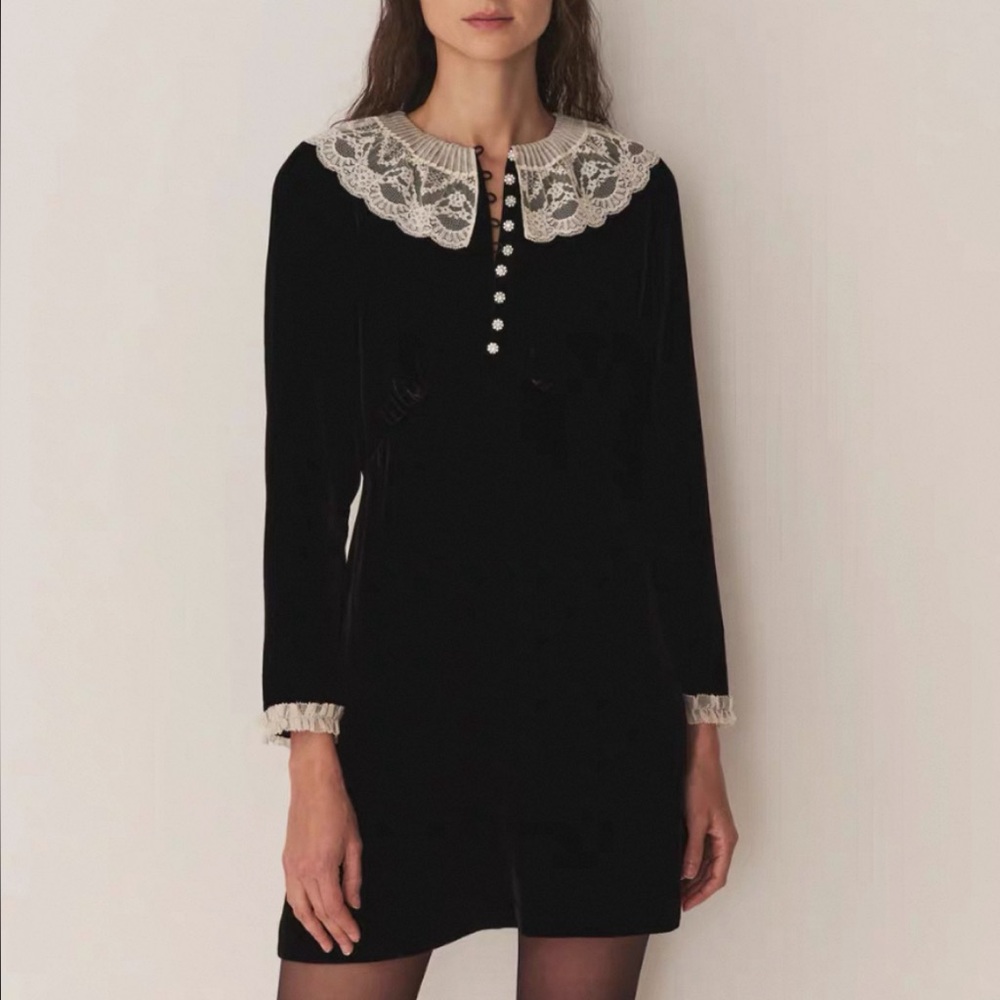 NWOT Doen Lisbeth Dress in Black